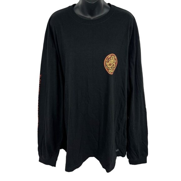 Crazy Shirts Extra Extra Large Golden Dragon Long Sleeve Tee Shirt XXL Black New - Picture 2 of 9